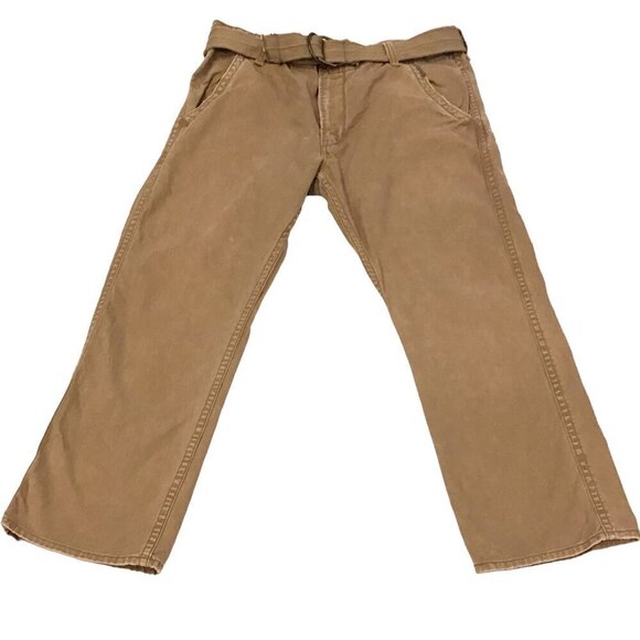 Levi’s 36x30 Relaxed Straight Canvas Twill Men’s Pants Inseam 29.5” Brown Spice - Picture 1 of 10